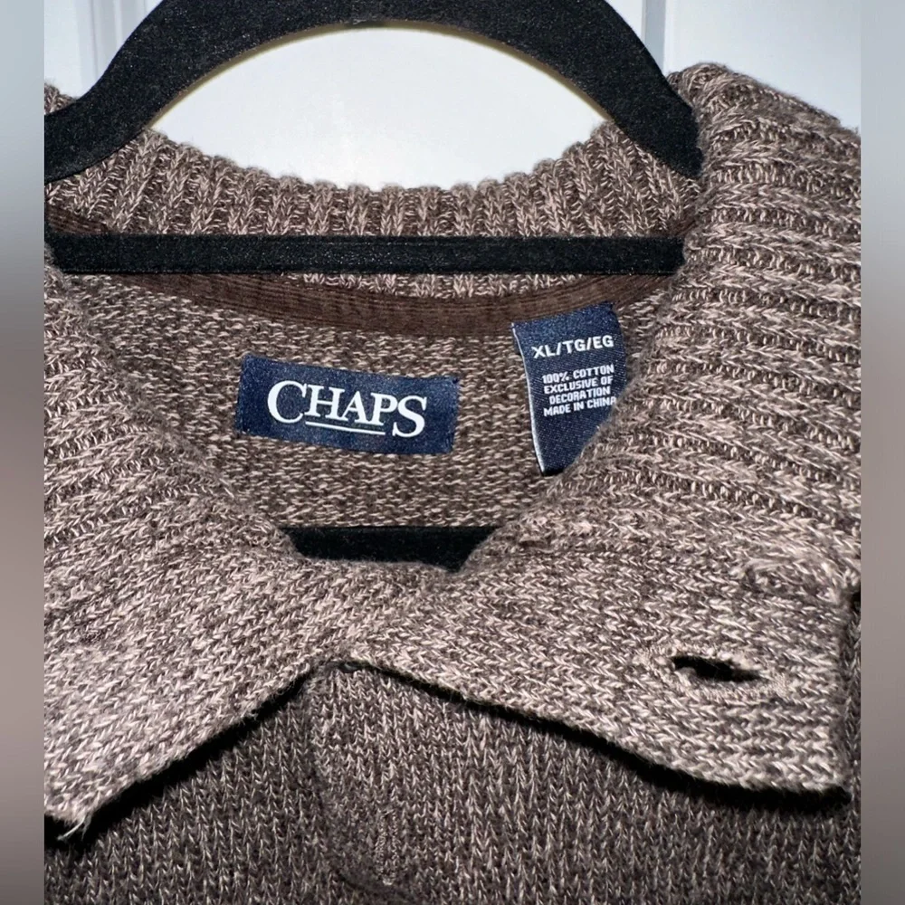 Chaps button pullover sweater - Picture 2 of 4